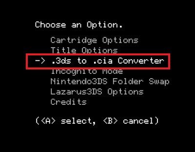 cia converter to 3ds download